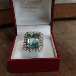 Anello acquamarina e diamanti