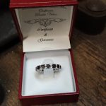 Fedina oro bianco e diamanti neri